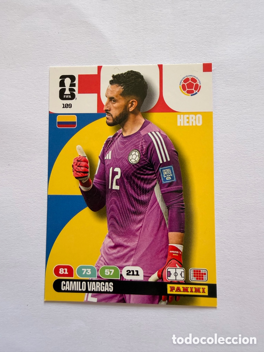 Cromos de F&uacute;tbol: Camilo Vargas (109) - COLOMBIA
