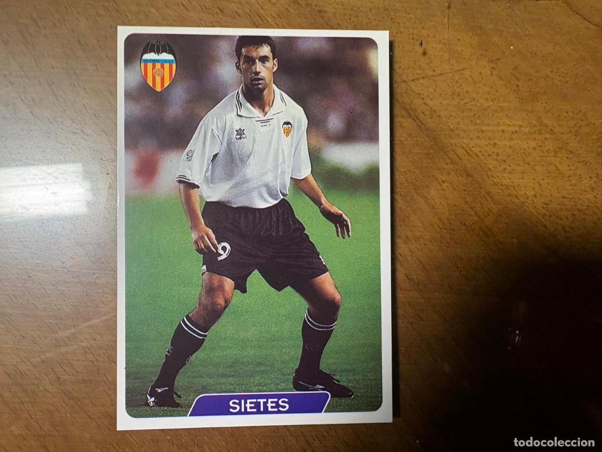 Cromos de F&uacute;tbol: Cromo SIETES - Valencia C.F. - Colecci&oacute;n Oficial Diario SPORT - Temporada 1995/1996