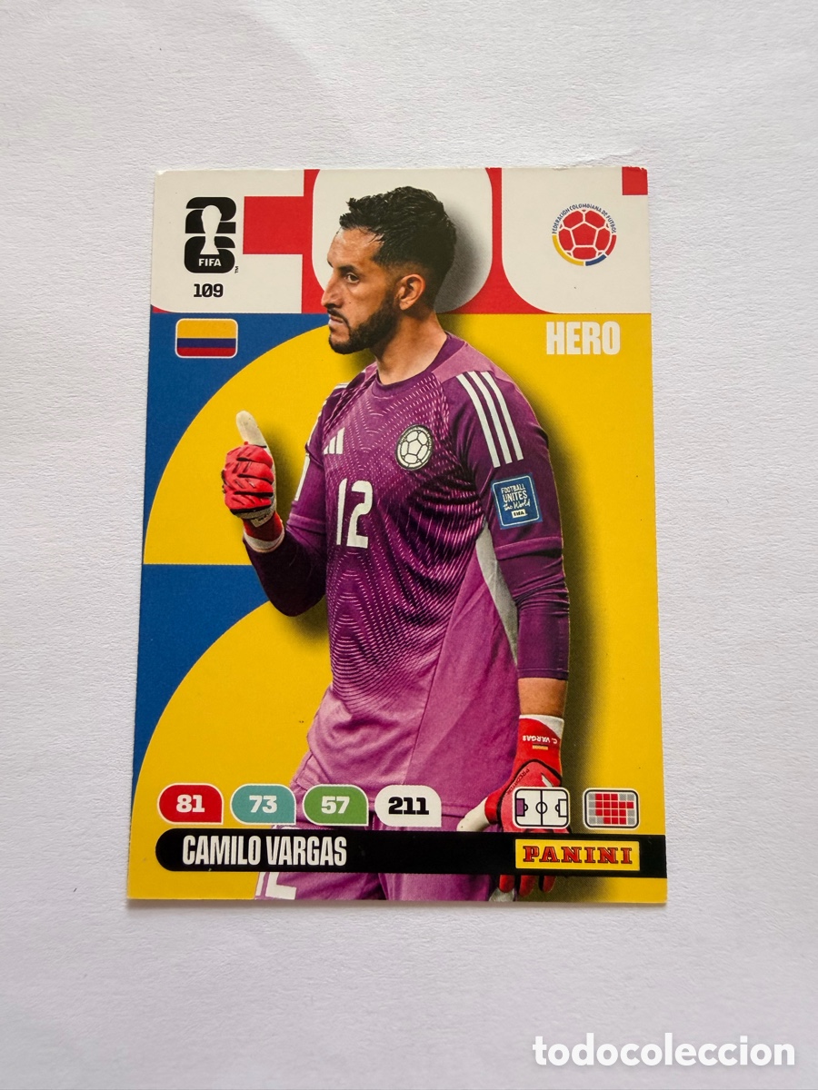 Cromos de F&uacute;tbol: Camilo Vargas (109) - COLOMBIA