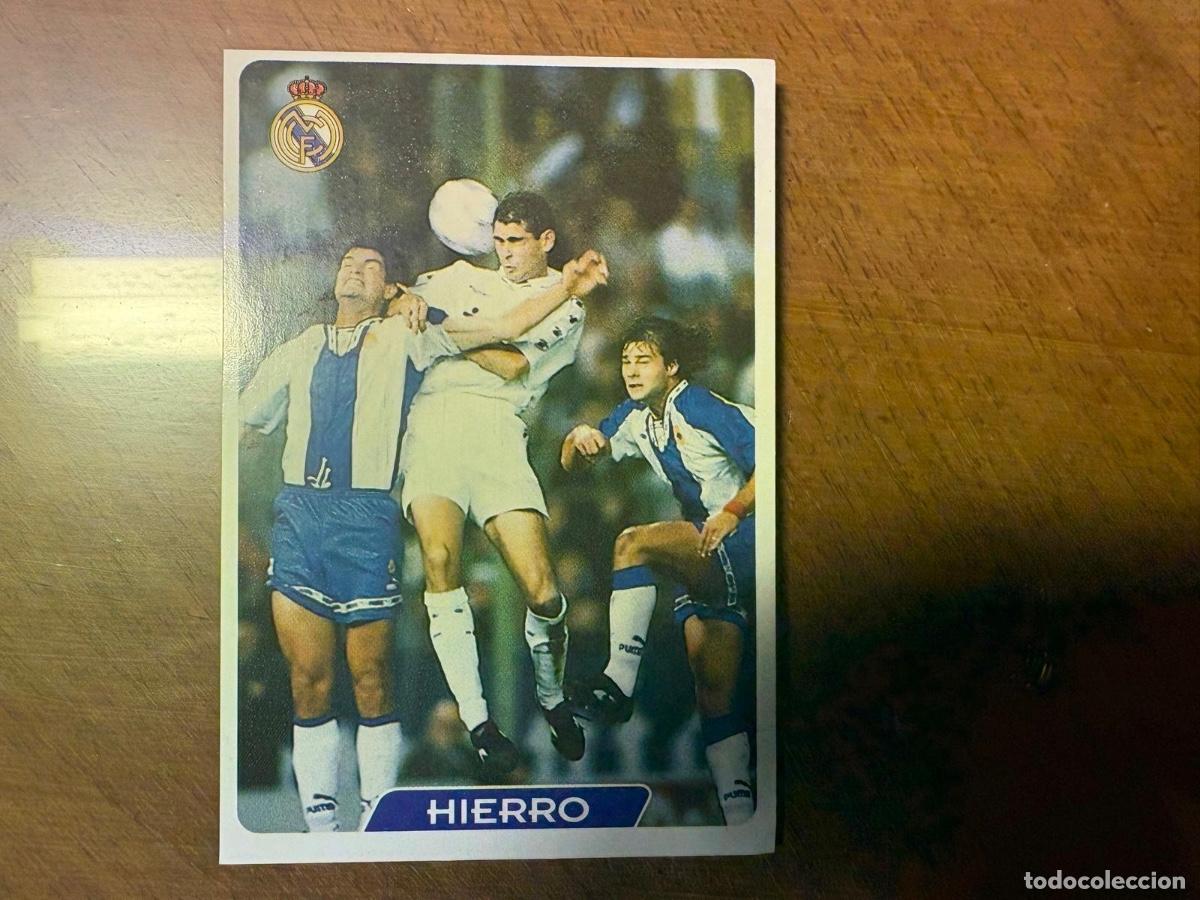 Cromos de F&uacute;tbol: Cromo FERNANDO HIERRO - Real Madrid - Colecci&oacute;n Oficial Diario SPORT - Temporada 1995/1996