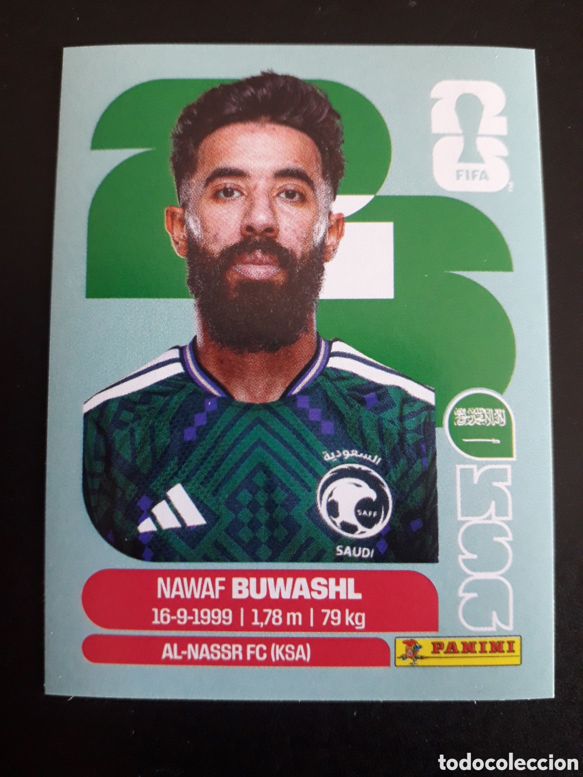 Football Stickers: BUWASHL ARABIA SAUD&Iacute; KSA 5 MUNDIAL F&Uacute;TBOL 2026 FIFA WORLD CUP PANINI SIN PEGAR PEDIDO M&Iacute;NIMO 3&euro;.