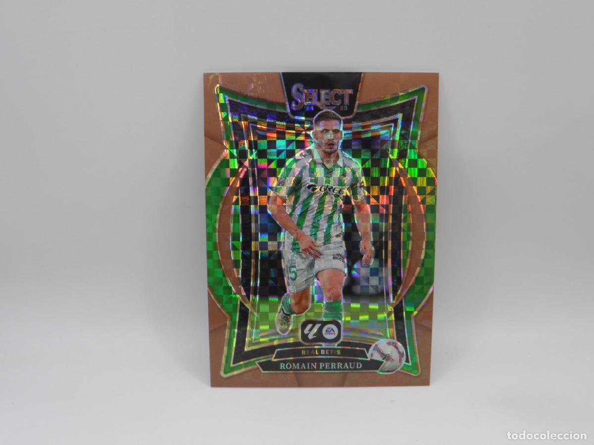 Football Stickers: 39 ROMAIN PERRAUD NUMERADA /59 CHECKER BRONCE PRIZM BETIS PANINI SELECT 2024 2025 24 25