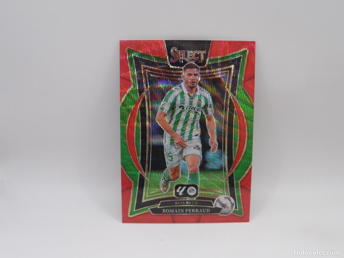 Football Stickers: 39 ROMAIN PERRAUD NUMERADA /59 RED WAVE PRIZM BETIS PANINI SELECT 2024 2025 24 25