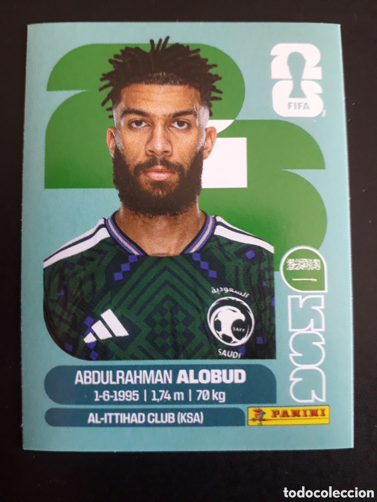 Football Stickers: ALOBUD ARABIA SAUD&Iacute; KSA 17 MUNDIAL F&Uacute;TBOL 2026 FIFA WORLD CUP PANINI SIN PEGAR PEDIDO M&Iacute;NIMO 3&euro;