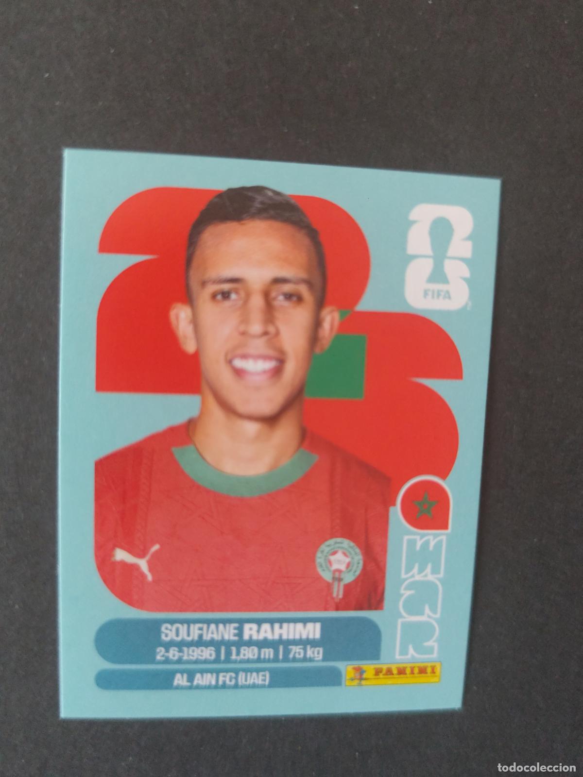 Football Stickers: MAR18 SOUFIANE RAHIMI 18 MARRUECOS MUNDIAL FIFA WORLD CUP 2026 STICKER PANINI SIN PEGAR