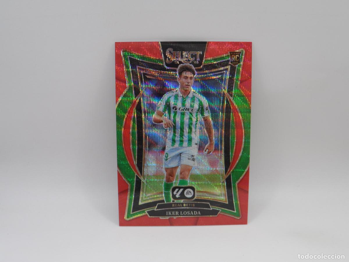 Cromos de F&uacute;tbol: 36 IKER LOSADA ROOKIE NUMERADA /59 RED WAVE BETIS PANINI SELECT 2024 2025 24 25