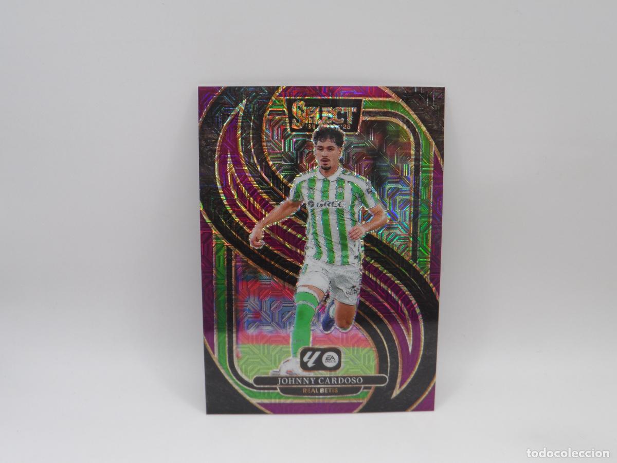 Cartes &agrave; collectionner de Football: 132 JOHNNY CARDOSO PARALELA PURPLE MOJO PRIZM BETIS PANINI SELECT 2024 2025 24 25