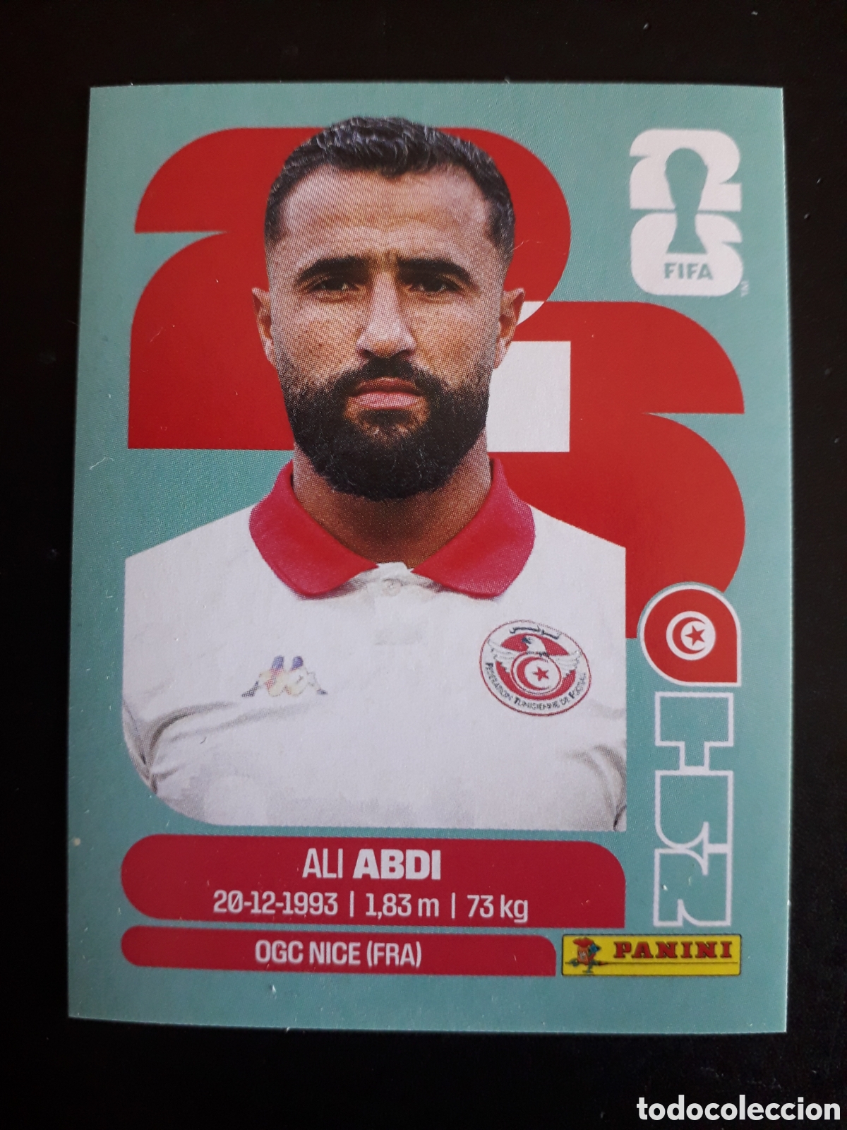 Cromos de F&uacute;tbol: ABDI T&Uacute;NEZ TUN 7 MUNDIAL F&Uacute;TBOL 2026 FIFA WORLD CUP PANINI SIN PEGAR PEDIDO M&Iacute;NIMO 3&euro;