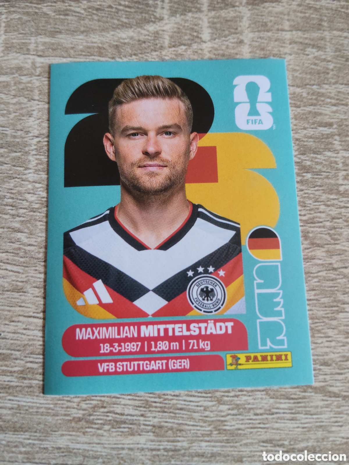 Cromos de F&uacute;tbol: Panini mundial 2026 GER 9 Maximilian Mittelstadt Alemania