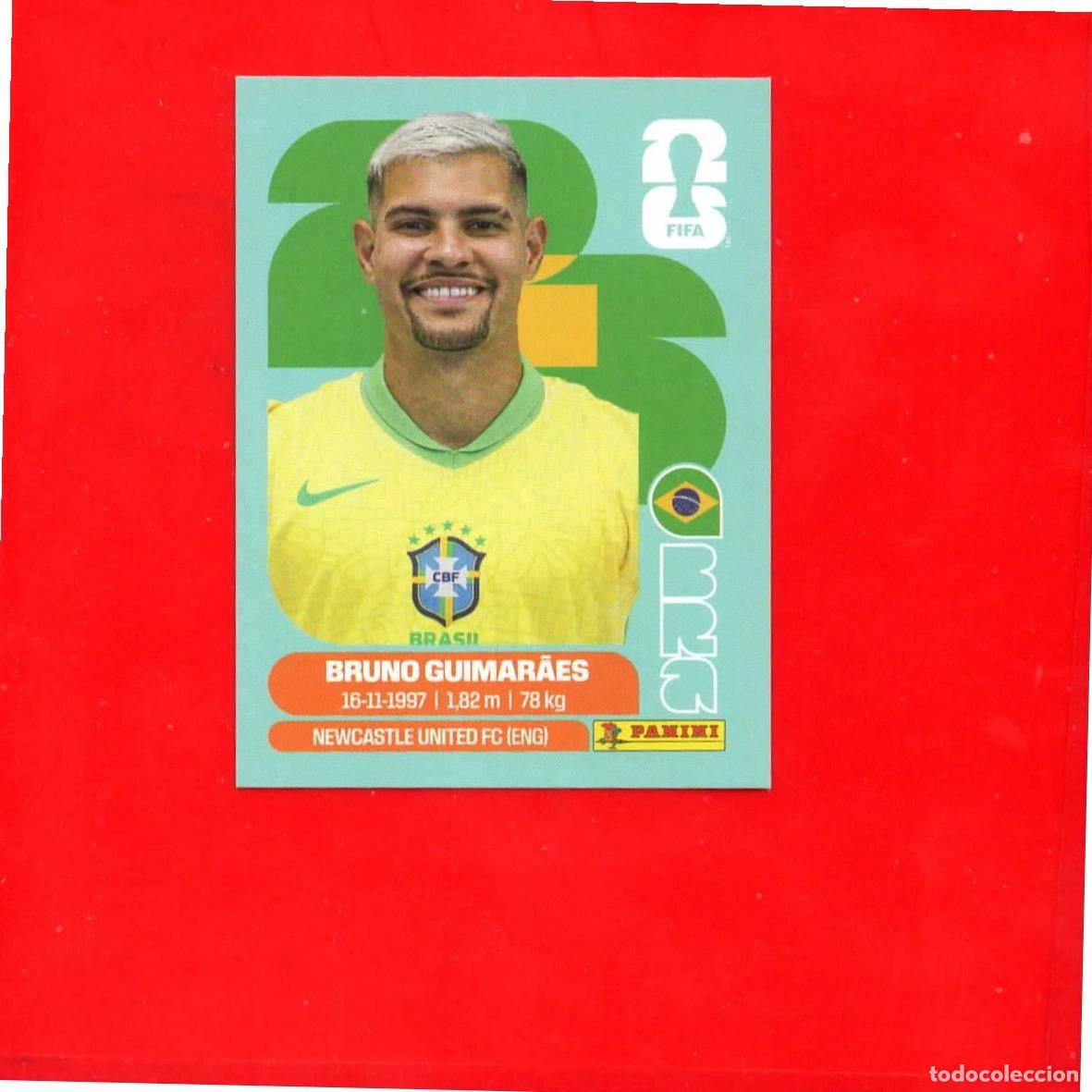 Cromos de F&uacute;tbol: BRA11 Bruno Guimar&atilde;es - Brasil - World Cup 2026 Sticker Mundial BRA 11