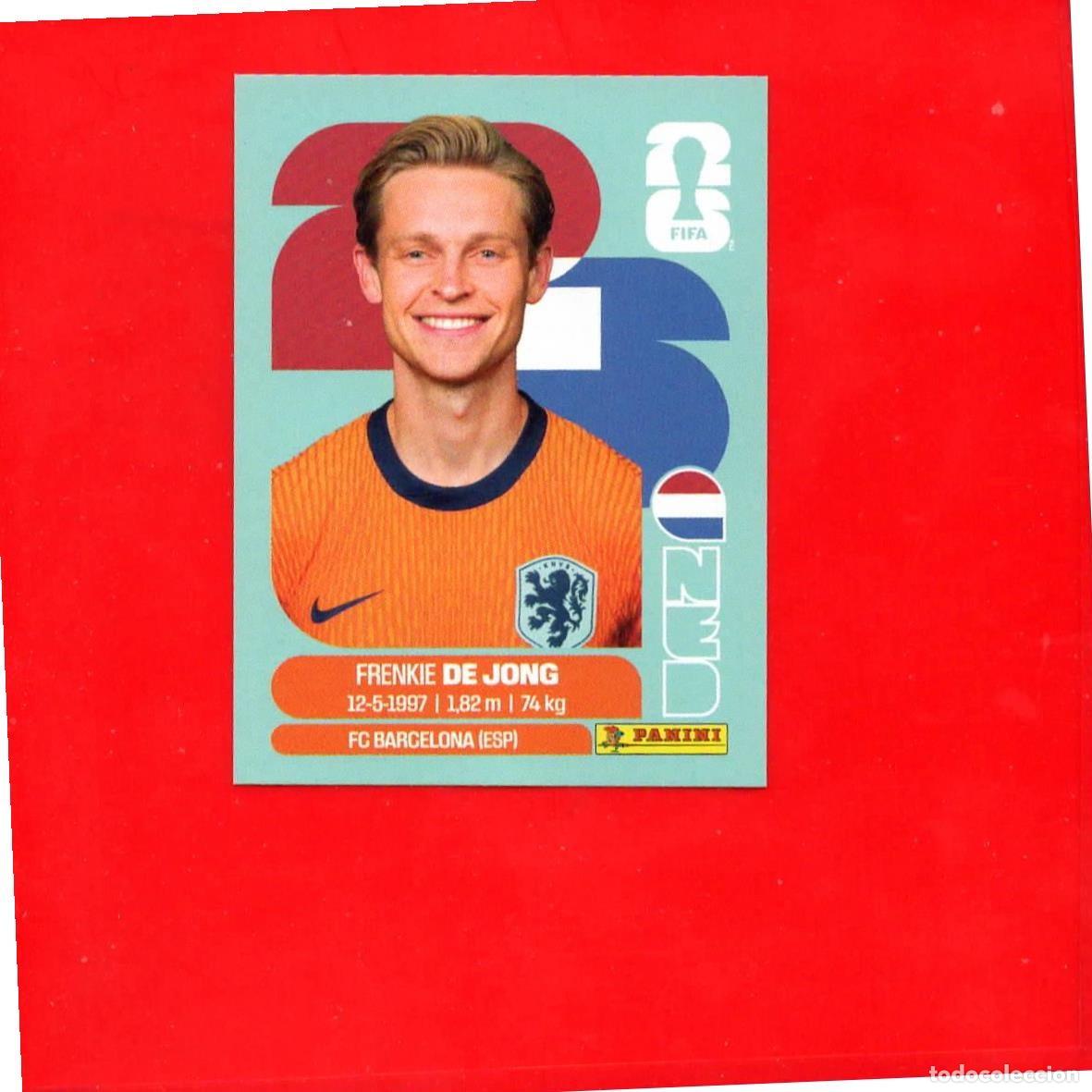 Fu&szlig;ball-Sticker: NED14 Frenkie de Jong - Paises Bajos - World Cup 2026 Sticker Mundial NED 14
