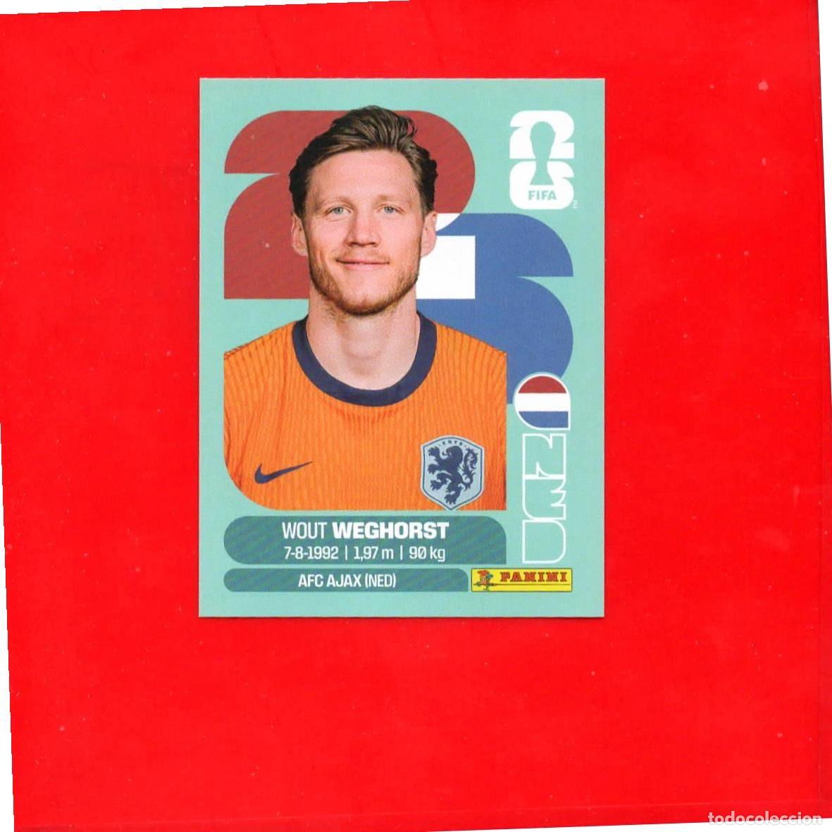 Fu&szlig;ball-Sticker: NED19 Wout Weghorst - Paises Bajos - World Cup 2026 Sticker Mundial NED 19