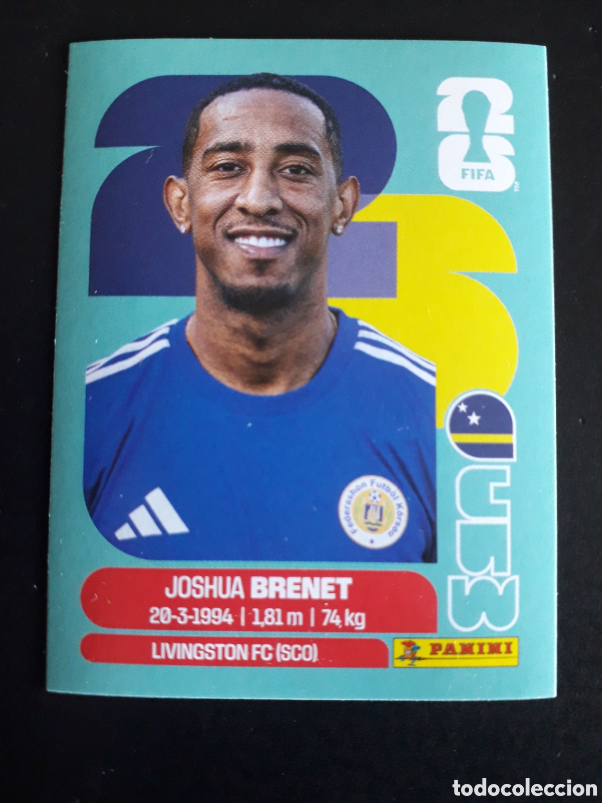 Cromos de f&uacute;tbol: BRENET CURA&Ccedil;AO CUW 6 MUNDIAL F&Uacute;TBOL 2026 FIFA WORLD CUP PANINI SIN PEGAR PEDIDO M&Iacute;NIMO 3&euro;