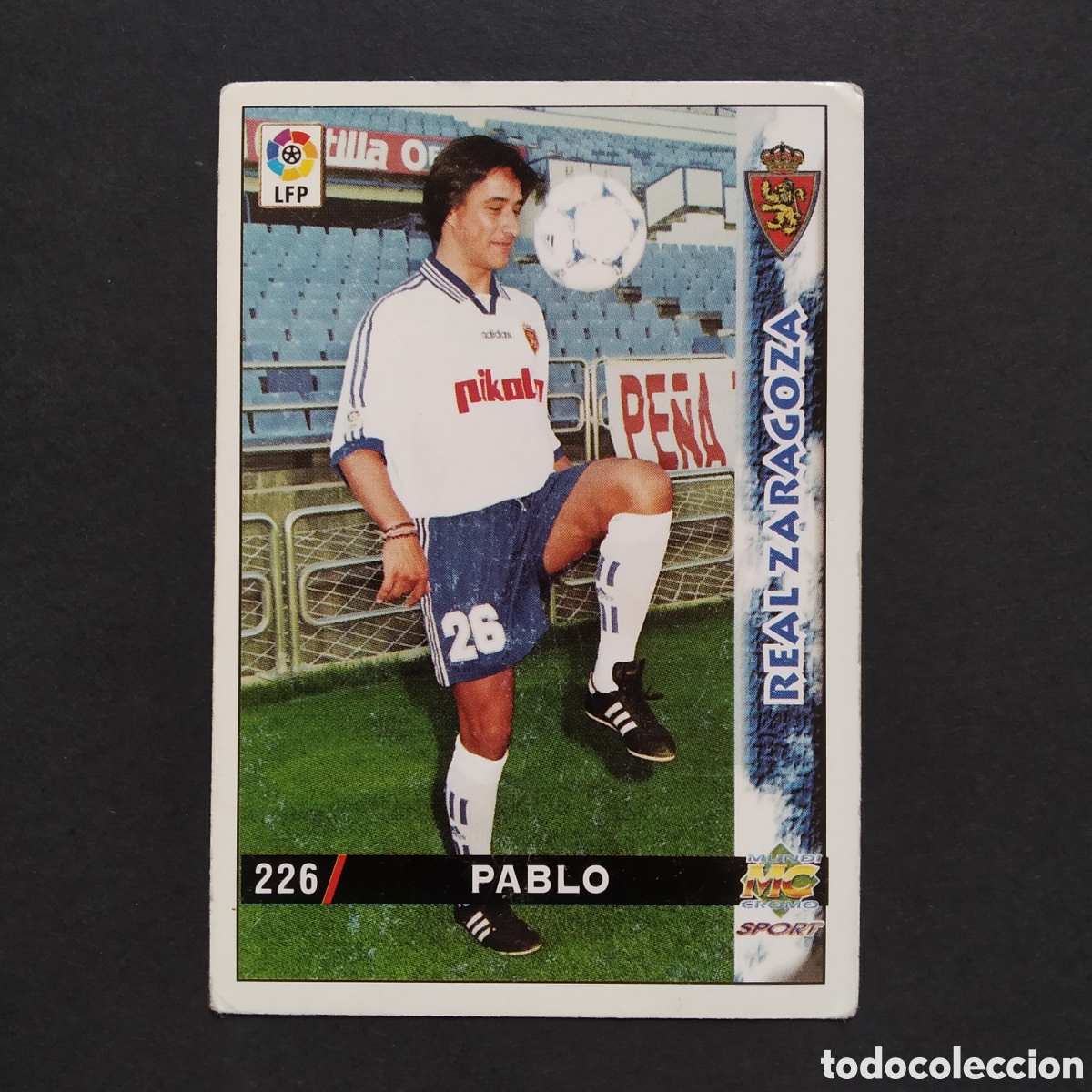 Cromos de F&uacute;tbol: CROMO - N&ordm; 0226 - PABLO - REAL ZARAGOZA - LAS FICHAS DE LA LIGA 98-99 (1998 / 1999) - MUNDICROMO