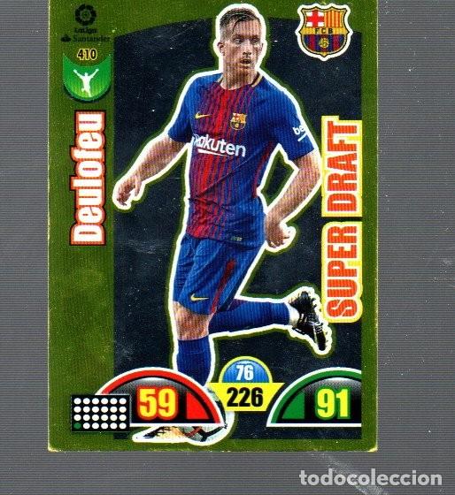 Football Stickers: CALENDARIO DEL A&Ntilde;O 2017 / 18 DE CASA XL ADRENALYN DE PANINI N&ordm; 410 DEL BARCELONA DEULOFEU