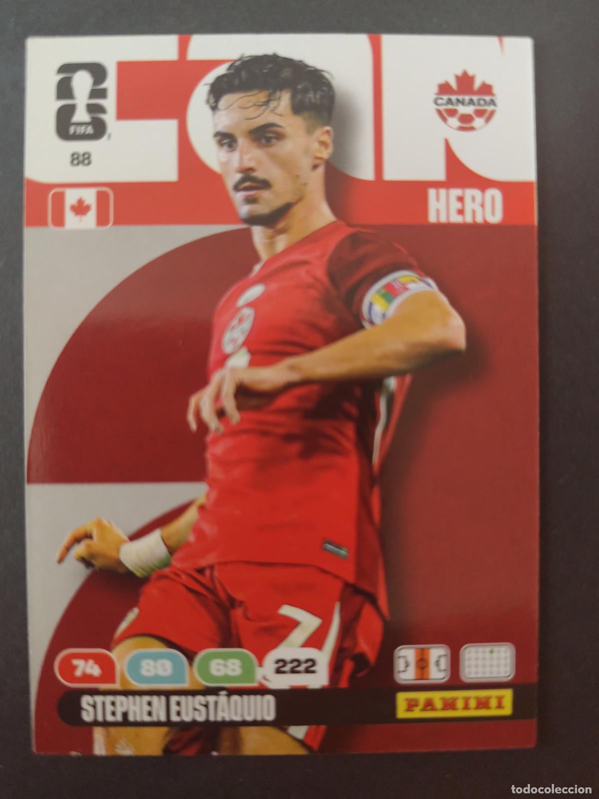 Fu&szlig;ball-Sticker: 88 STEPHEN EUSTAQUIO CANAD&Aacute; ADRENALYN MUNDIAL FIFA WORLD CUP 2026 PANINI