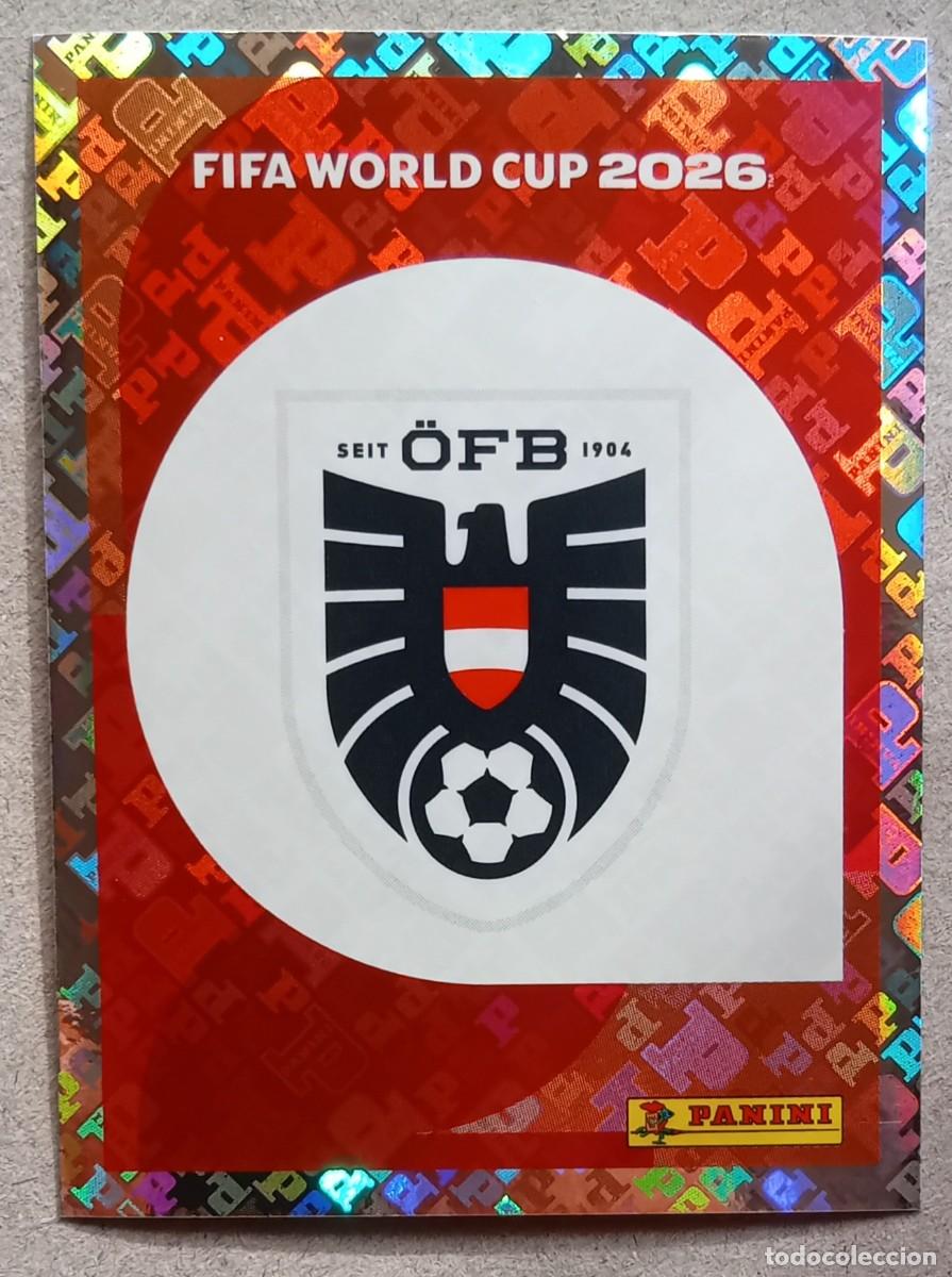 Cromos de F&uacute;tbol: Figurina Panini 2026 Cromo World Cup Usa Mundial 2026 scudetto escudo badge Austria n AUT 1
