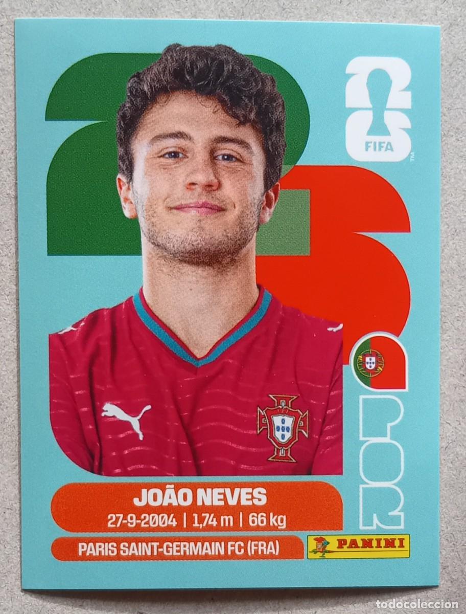 Cromos de F&uacute;tbol: Figurina Panini 2026 Cromo World Cup Usa Mundial 2026 Joao Neves Portugal n POR 14