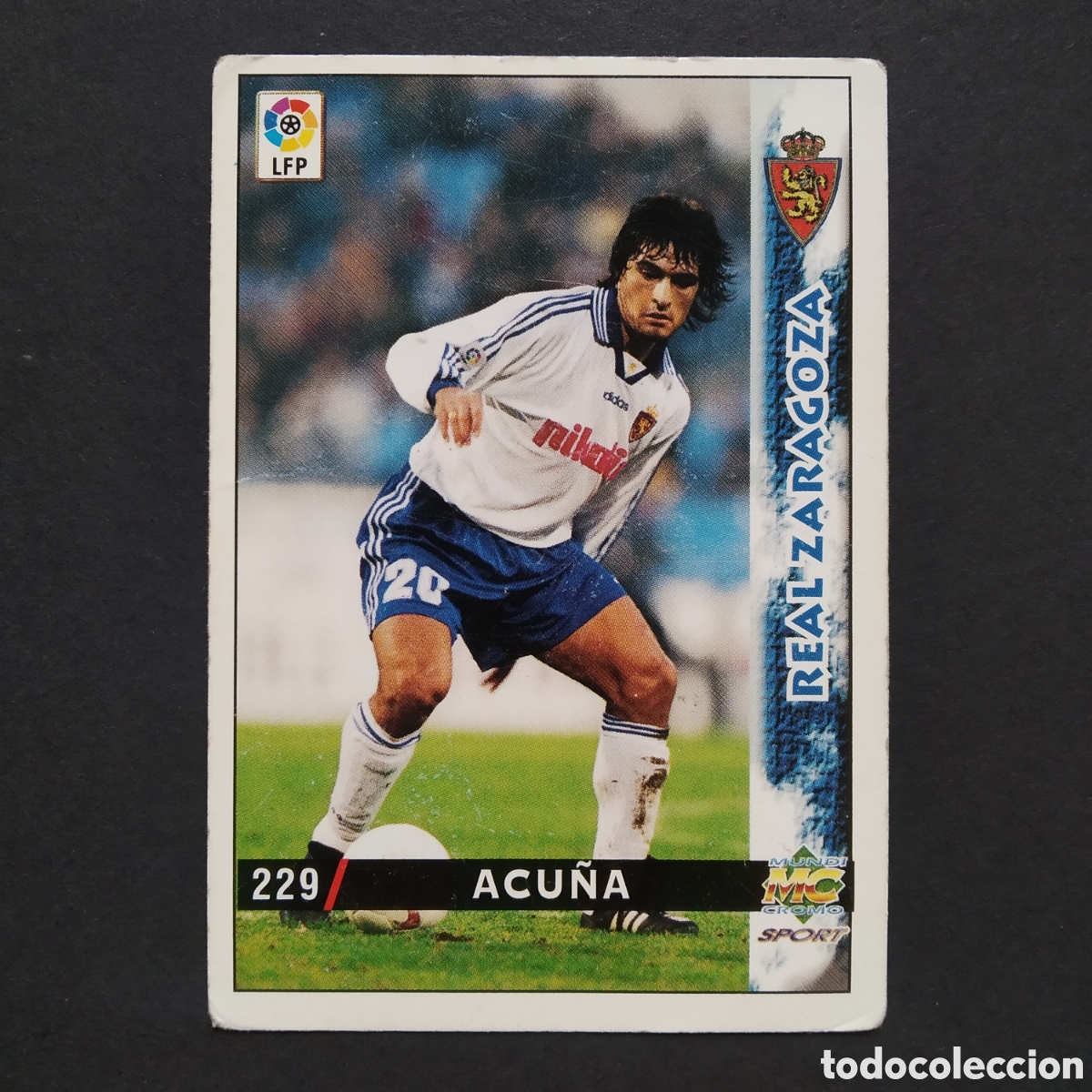 Cromos de F&uacute;tbol: CROMO - N&ordm; 0229 - ACU&Ntilde;A - REAL ZARAGOZA - LAS FICHAS DE LA LIGA 98-99 (1998 / 1999) - MUNDICROMO