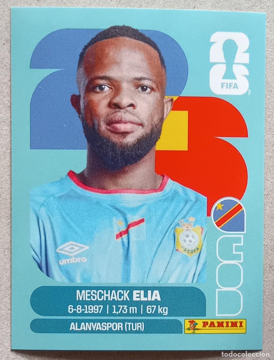 Cromos de F&uacute;tbol: Figurina Panini 2026 Cromo World Cup Usa Mundial 2026 Meschack Elia Congo n COD