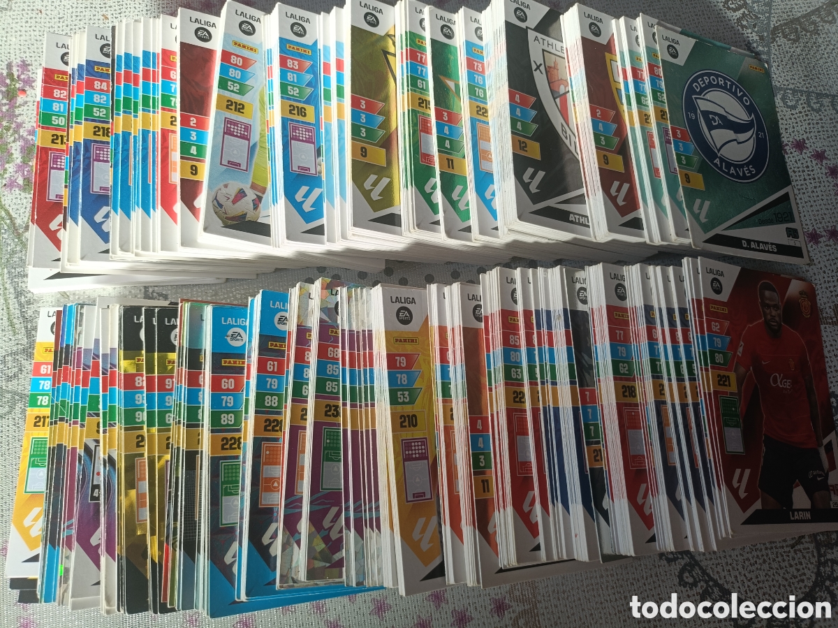 Cromos de F&uacute;tbol: F&uacute;tbol Adrenalyn 23 24 Lote de 466 fichas sin repetir
