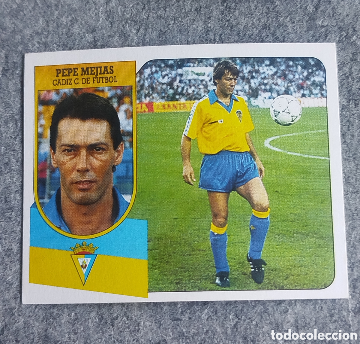 Cromos de F&uacute;tbol: MEJ&Iacute;AS C&Aacute;DIZ CLUB DE F&Uacute;TBOL LIGA 91 92 1991 1992 EDICIONES ESTE SIN PEGAR NUNCA PEGADO CARTON CROMO