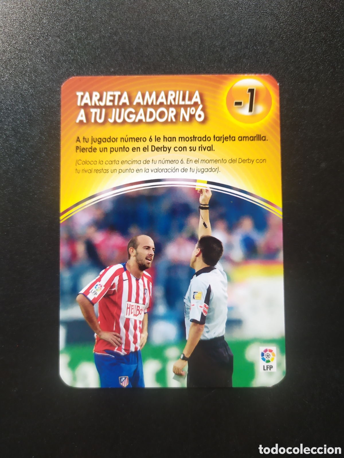 Cromos de F&uacute;tbol: Derby total 2004 2005 04 05 panini Tarjeta amarilla a tu jugador n&deg; 6 Colsa