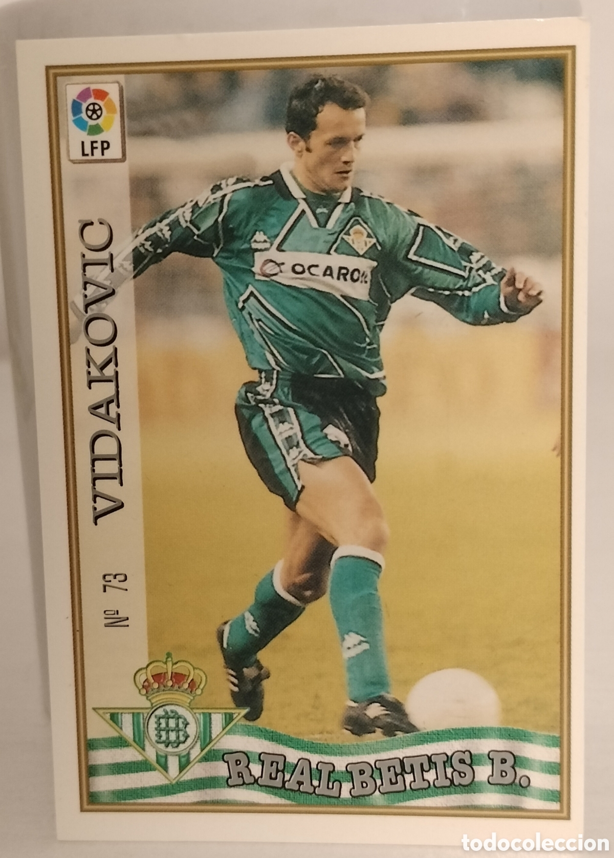 Cromos de F&uacute;tbol: Vidakovic Real Betis 96-97