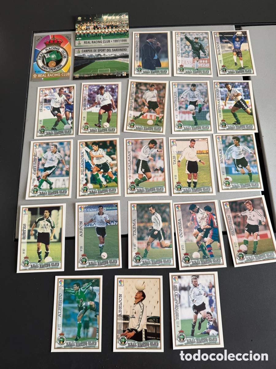 Cromos de F&uacute;tbol: MUNDICROMO 97-98. REAL RACING CLUB SANTANDER. 24 Cromos