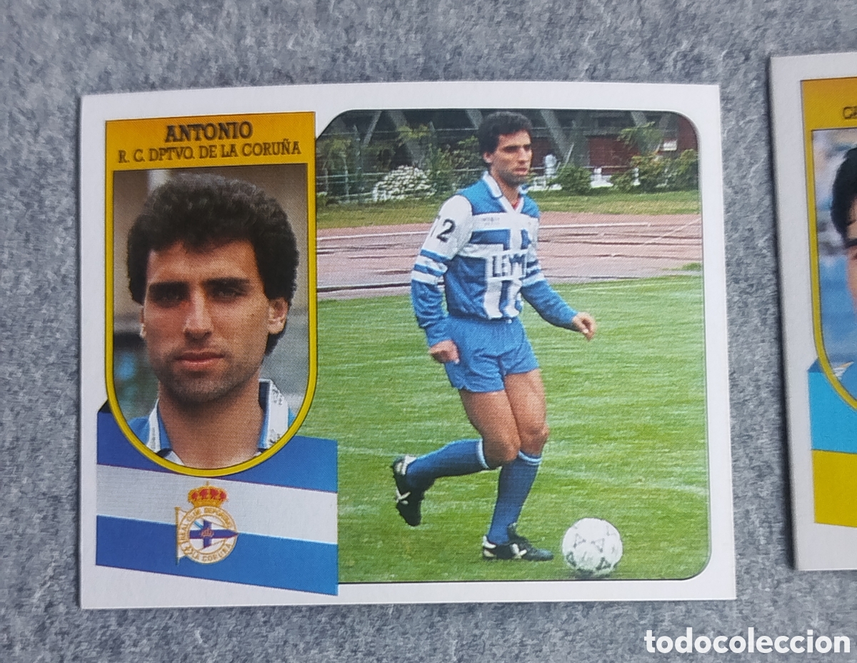 Cromos de F&uacute;tbol: ANTONIO DEPORTIVO CORU&Ntilde;A LIGA 91 92 1991 1992 EDICIONES ESTE SIN PEGAR NUNCA PEGADO CARTON CROMO