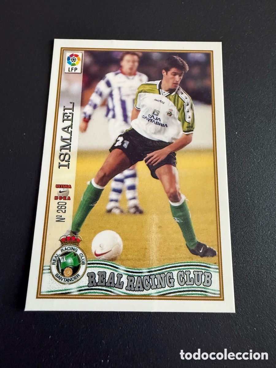 Football Stickers: MUNDICROMO 97-98. n 260 UH. ISMAEL ( Racing de Santander)