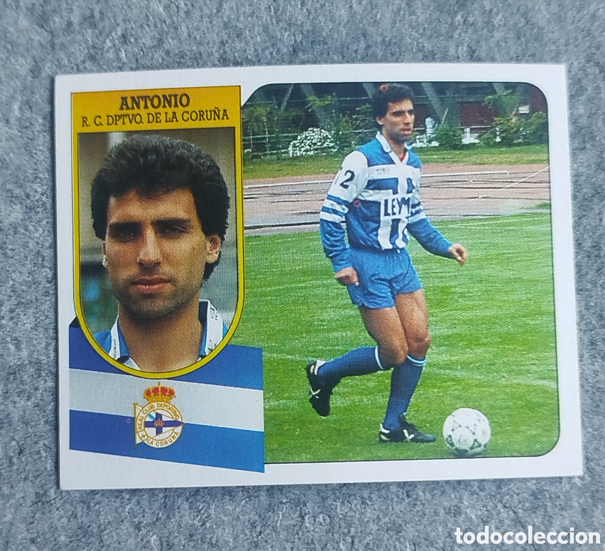 Football Stickers: ANTONIO DEPORTIVO CORU&Ntilde;A LIGA 91 92 1991 1992 EDICIONES ESTE SIN PEGAR NUNCA PEGADO CARTON CROMO