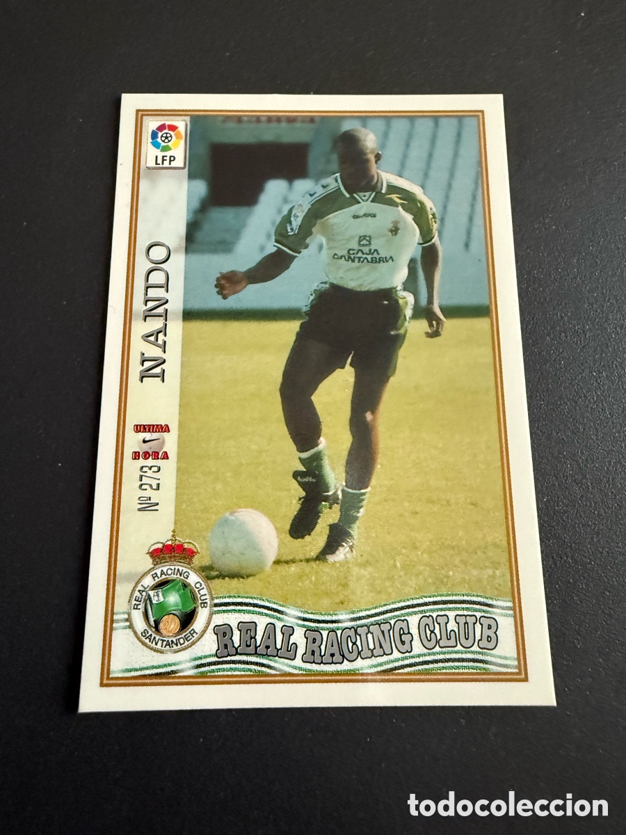 Cromos de F&uacute;tbol: MUNDICROMO 97-98. n 273 UH. NANDO ( Racing de Santander)