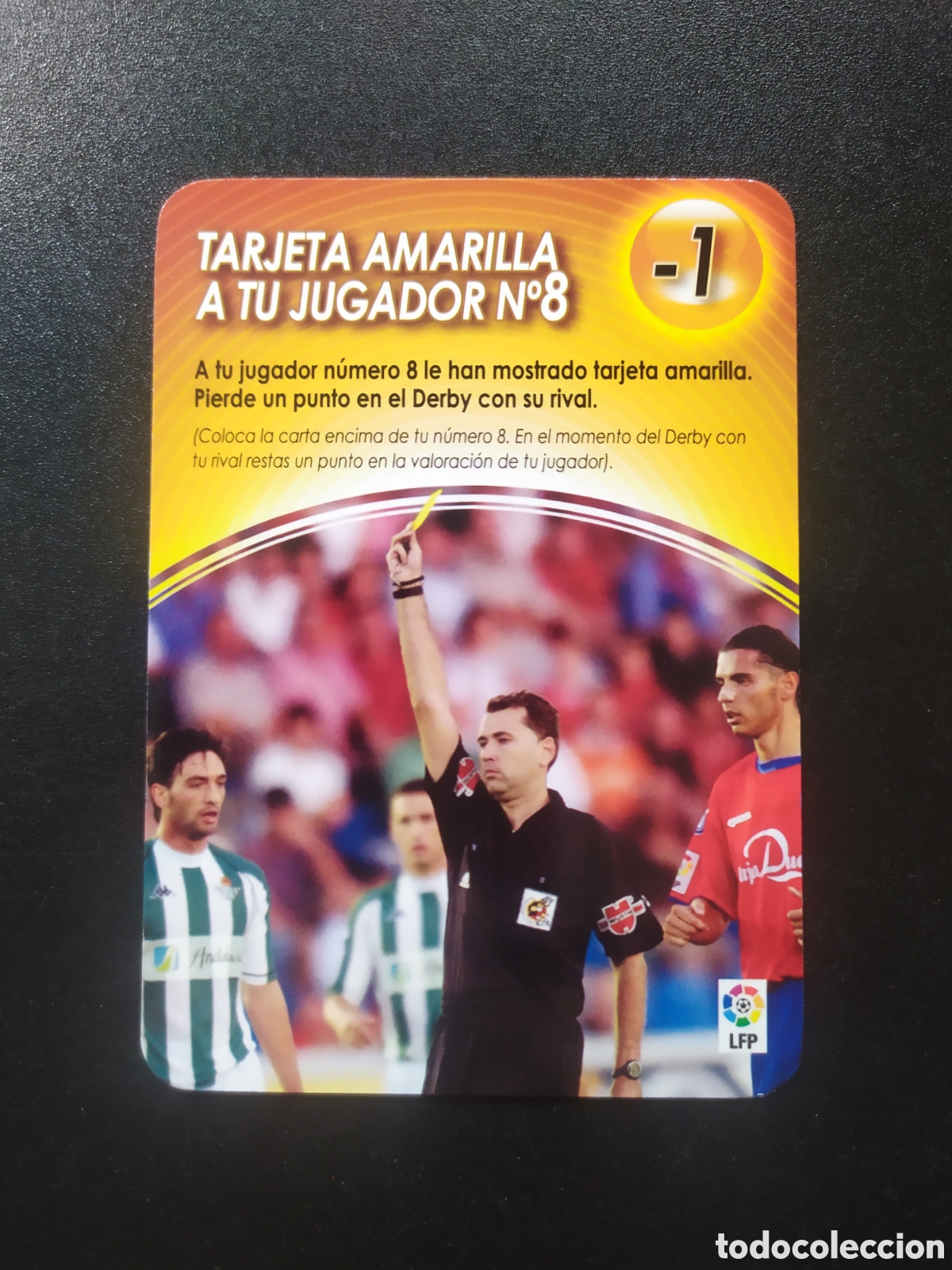 Cromos de f&uacute;tbol: Derby total 2004 2005 04 05 panini Tarjeta amarilla a tu jugador n&deg; 8 Arzu Betis Numancia