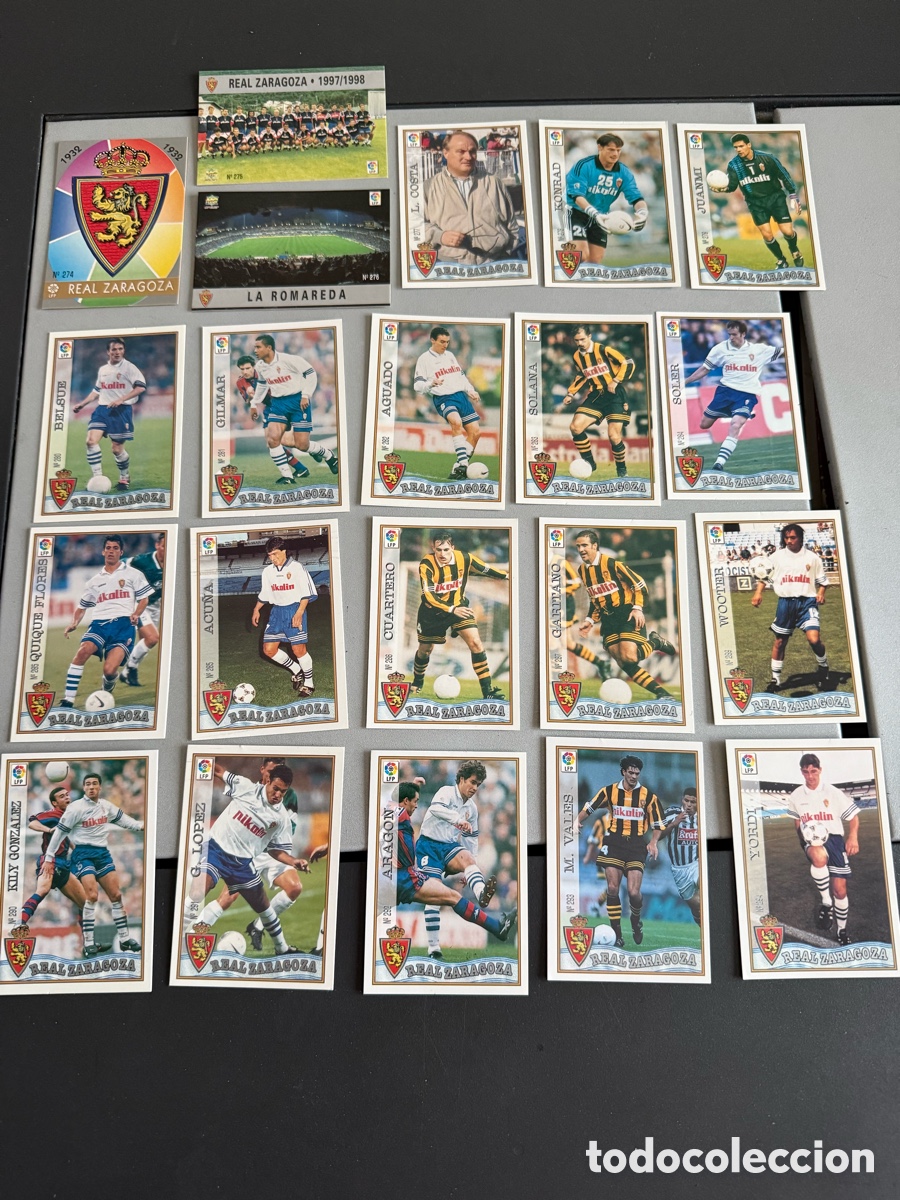 Cromos de F&uacute;tbol: MUNDICROMO 97-98. REAL ZARAGOZA. 21 Cromos
