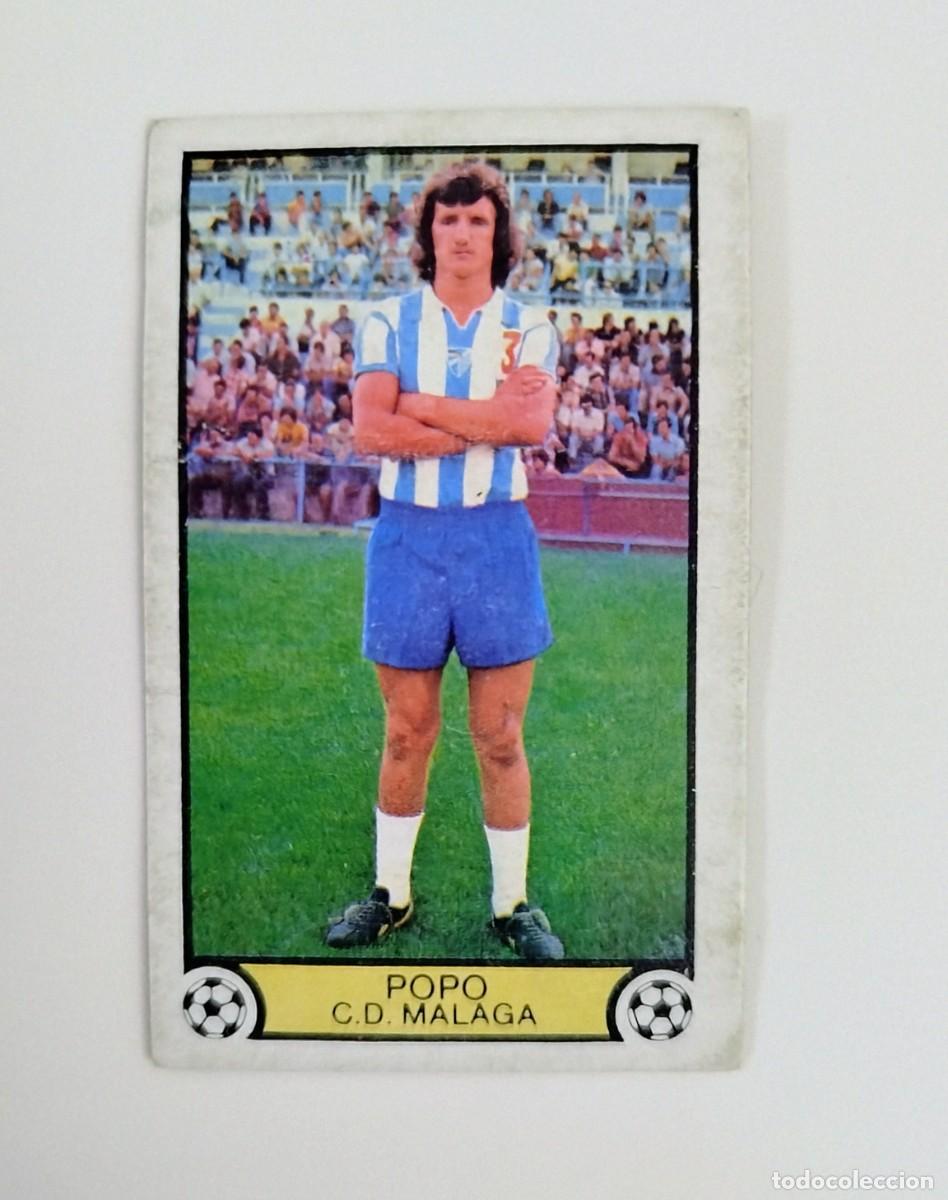 Football Stickers: Popo SIN PEGAR NUNCA PEGADO CD M&aacute;laga Liga Ediciones Este 79 80 / 1979 1980