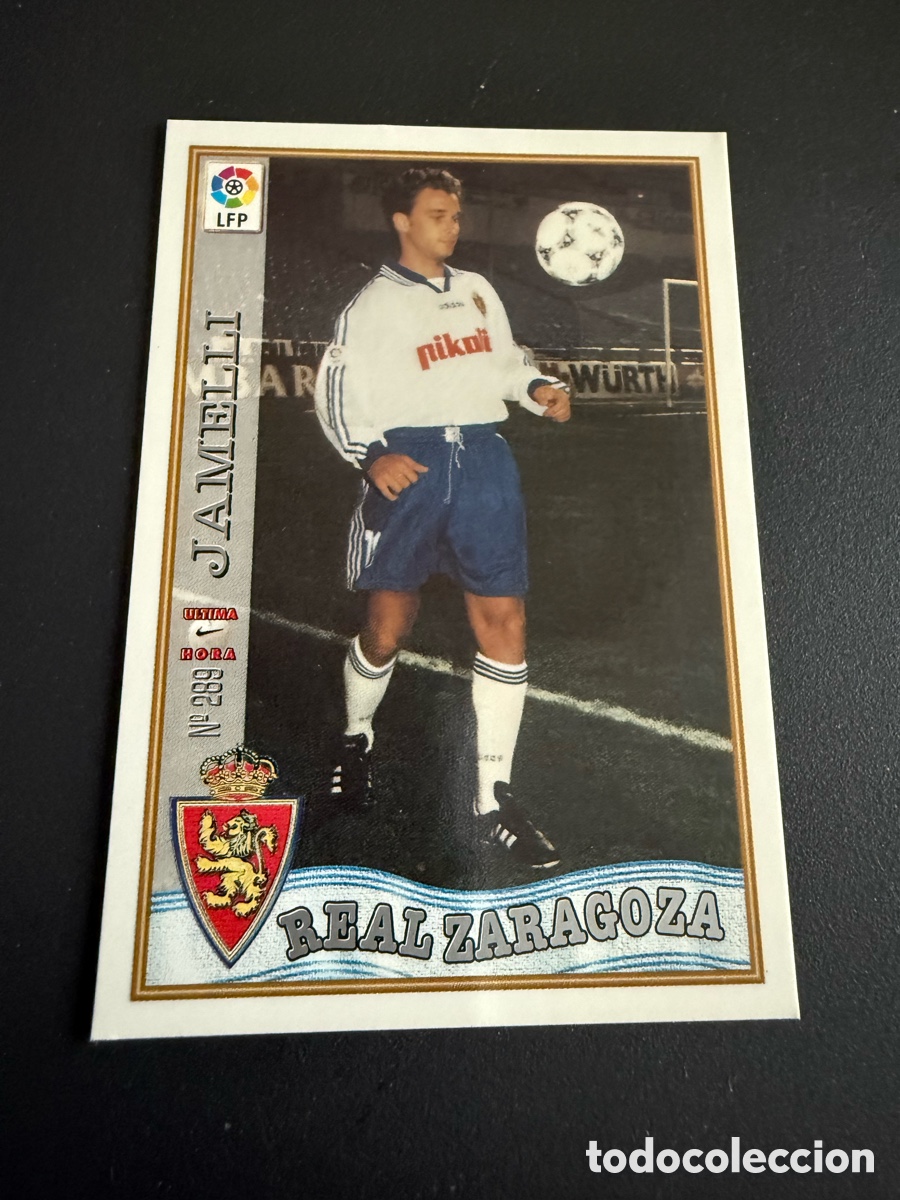 Football Stickers: MUNDICROMO 97-98. n 289 UH. JAMELLI ( Real Zaragoza)