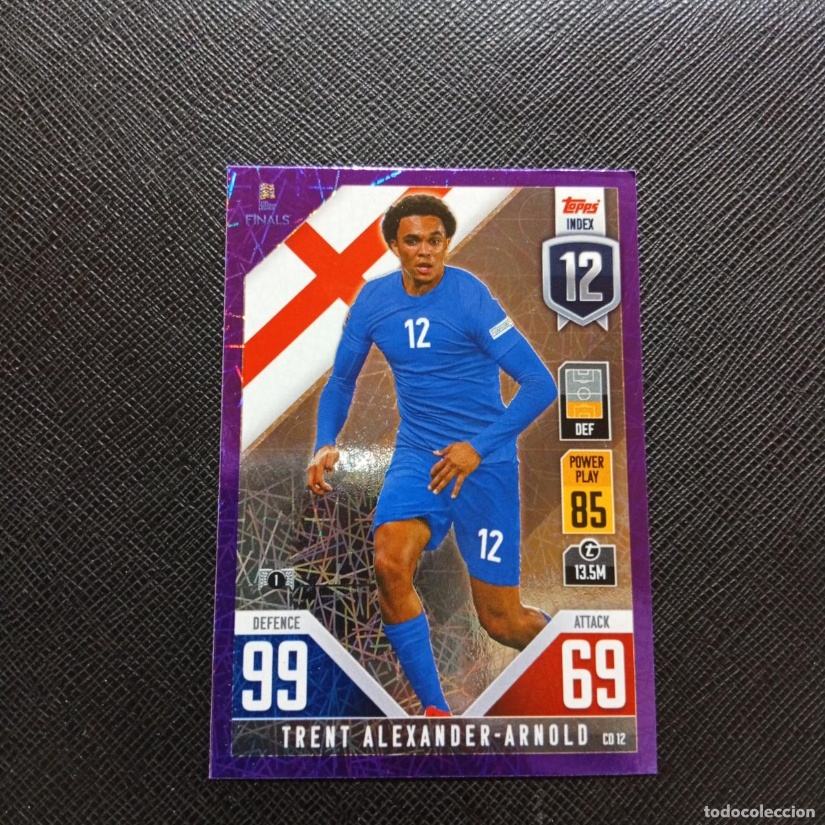 Football Stickers: ALEXANDER ARNOLD INGLATE TOPPS MATCH ATTAX ROAD TO FINALS UEFA NATIONS LEAGUE 2022 - A82 PG37 PURPLE