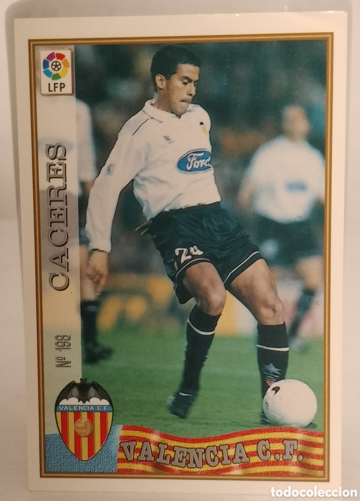 Football Stickers: C&aacute;ceres Valencia C F 96-97