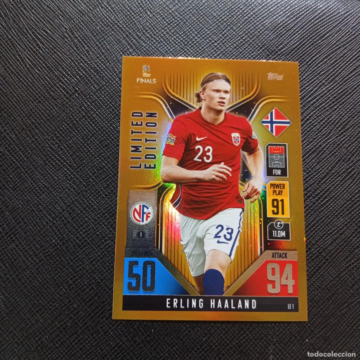 Football Stickers: HAALAND NORUEGA TOPPS MATCH ATTAX ROAD TO FINALS UEFA NATIONS LEAGUE 2022 - A82 PG55 LIMITED EDITION