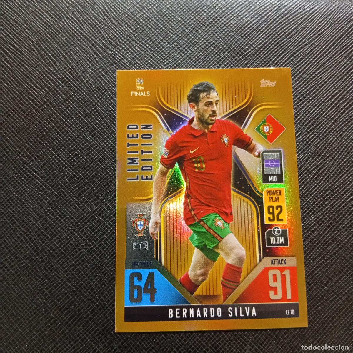 Cromos de F&uacute;tbol: BERNADO SILVA TOPPS MATCH ATTAX ROAD TO FINALS UEFA NATIONS LEAGUE 2022 - A82 PG55 LIMITED EDITION