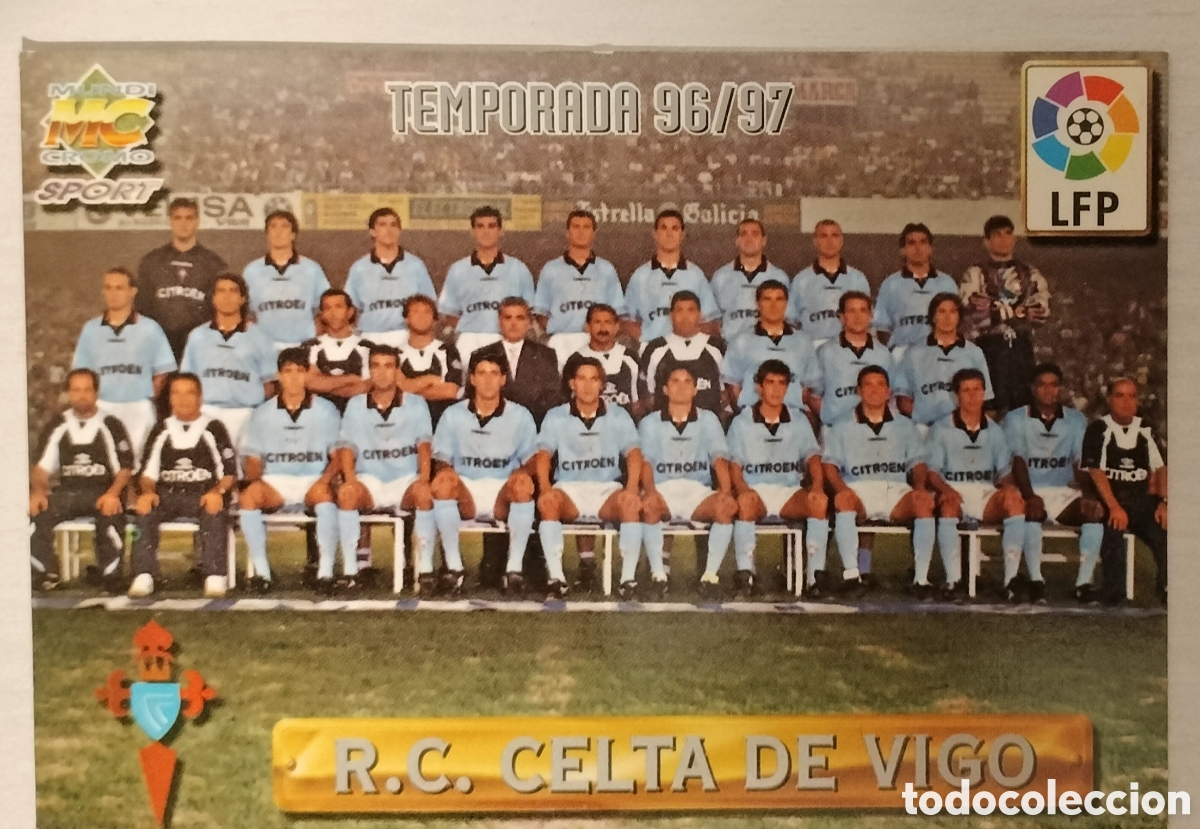 Cromos de F&uacute;tbol: Plantilla R.C Celta de Vigo 96-97