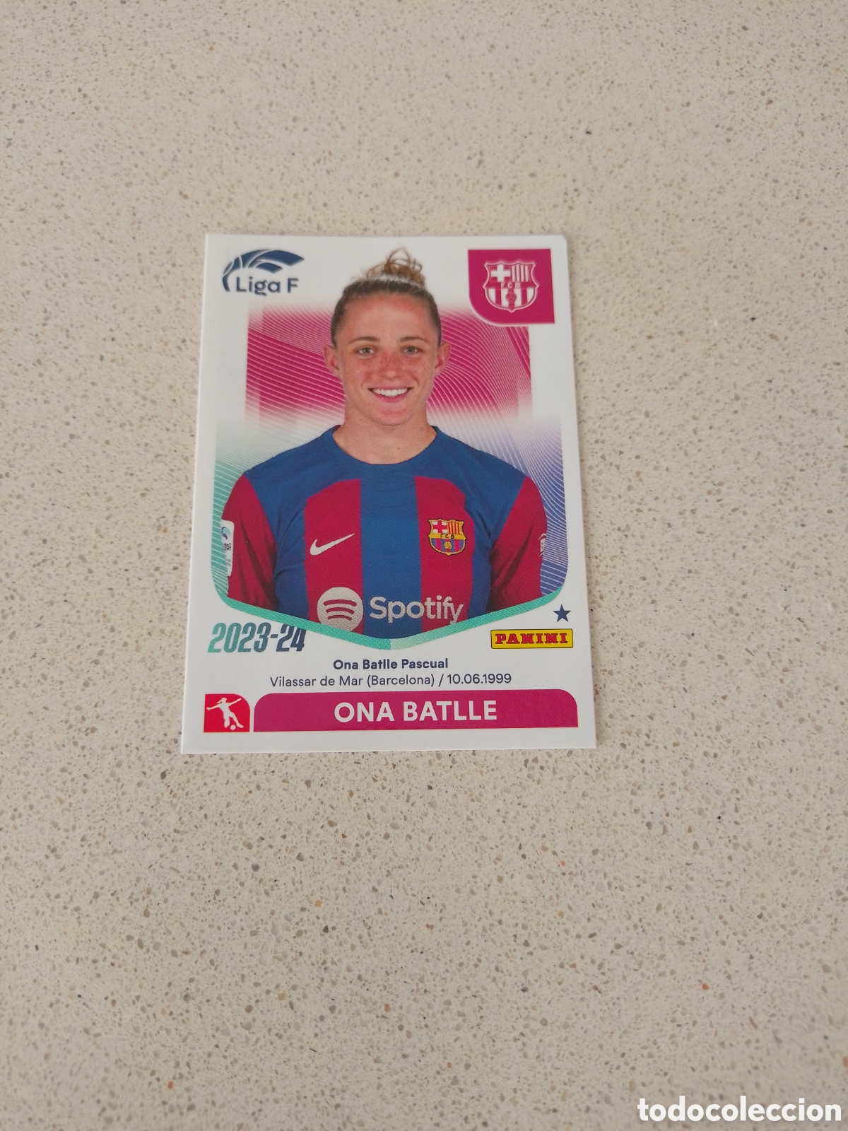 Cromos de F&uacute;tbol: CROM N&Uacute;MERO 47 ONA BATLLE FC BARCELONA. LIGA F 23/24. PANINI.