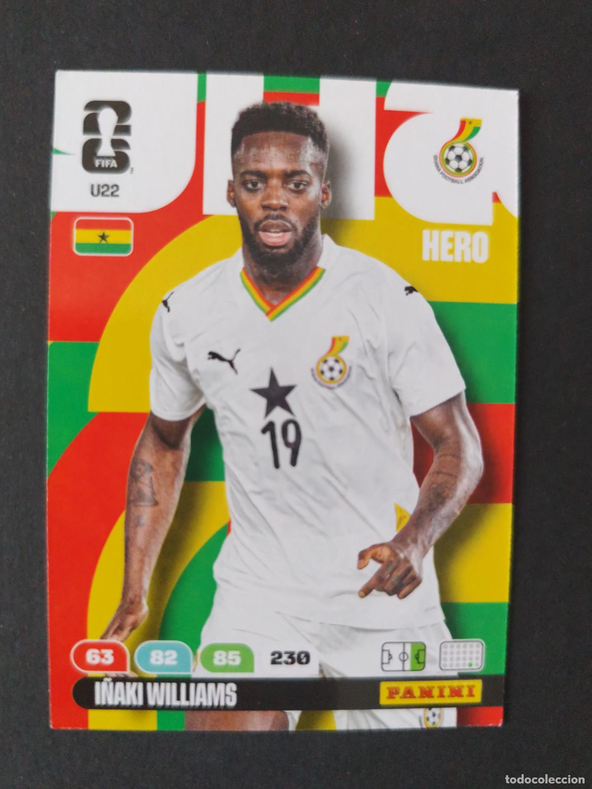 Football Stickers: U22 I&Ntilde;AKI WILLIAMS ACTUALIZACI&Oacute;N UPDATE GHANA ADRENALYN MUNDIAL FIFA WORLD CUP 2026 PANINI
