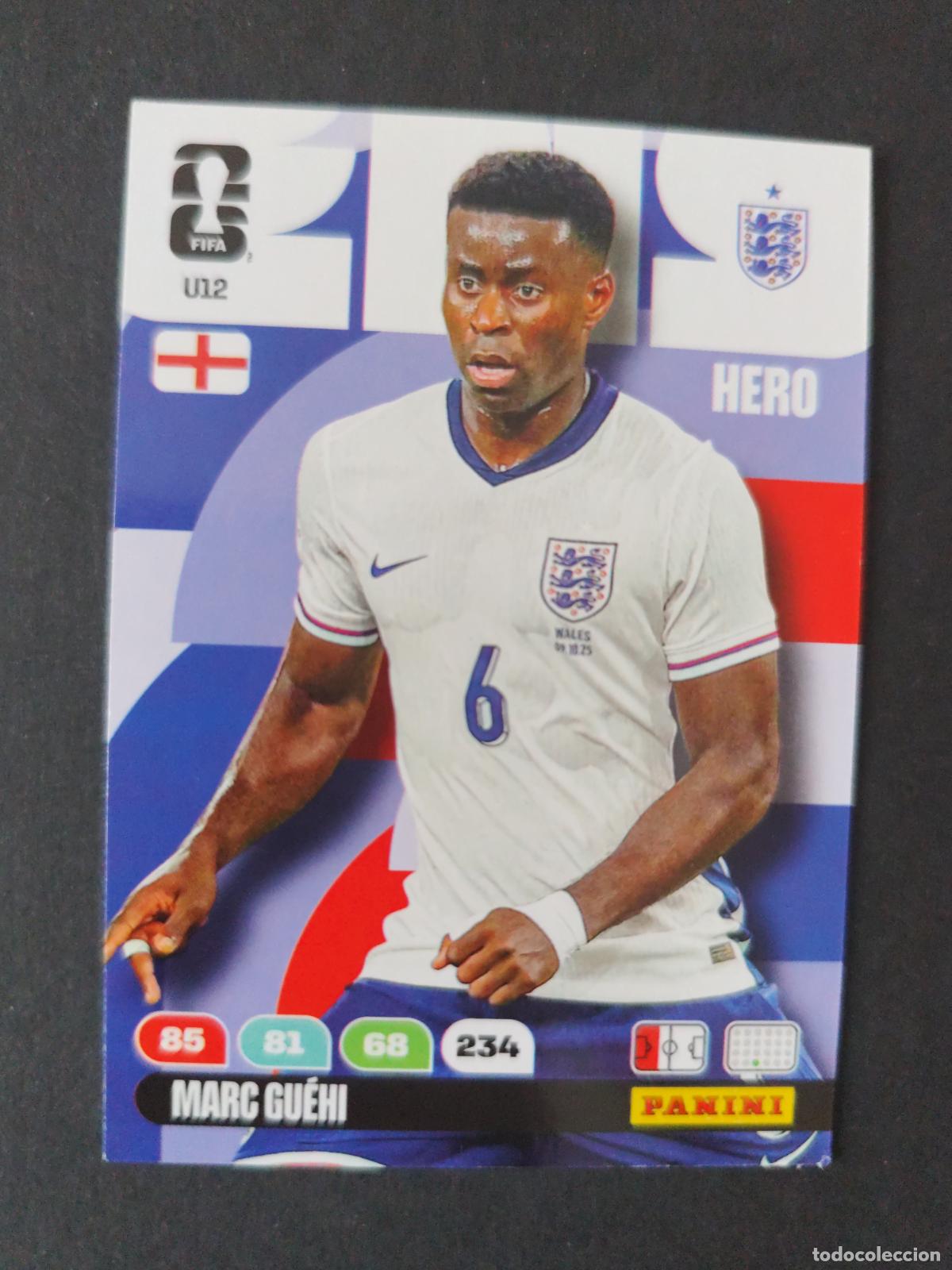 Figurine di Calcio: U12 MARC GU&Eacute;HI ACTUALIZACI&Oacute;N UPDATE INGLATERRA ADRENALYN MUNDIAL FIFA WORLD CUP 2026