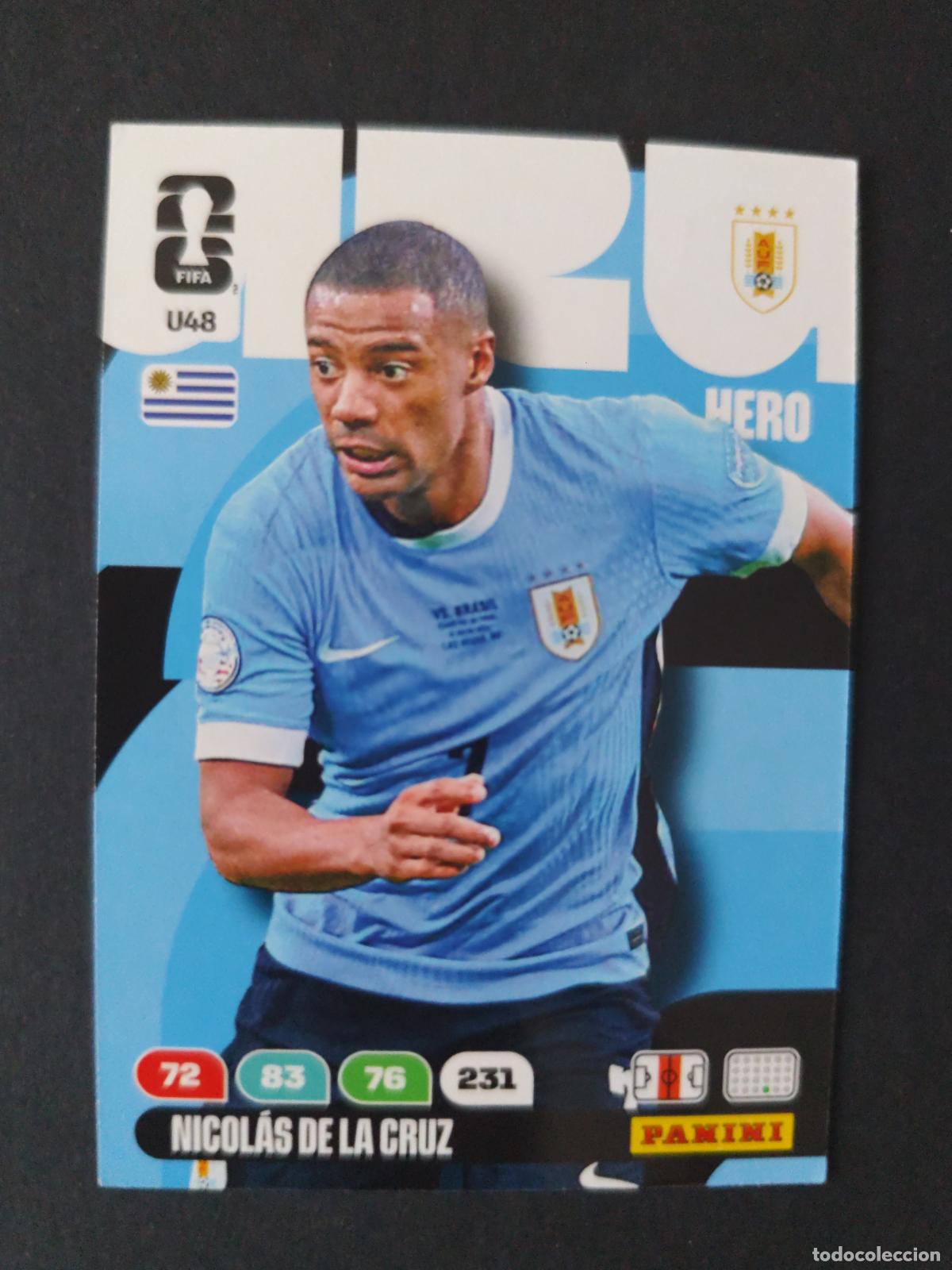 Figurine di Calcio: U48 NICOL&Aacute;S DE LA CRUZ ACTUALIZACI&Oacute;N UPDATE URUGUAY ADRENALYN MUNDIAL FIFA WORLD CUP 2026 PANINI