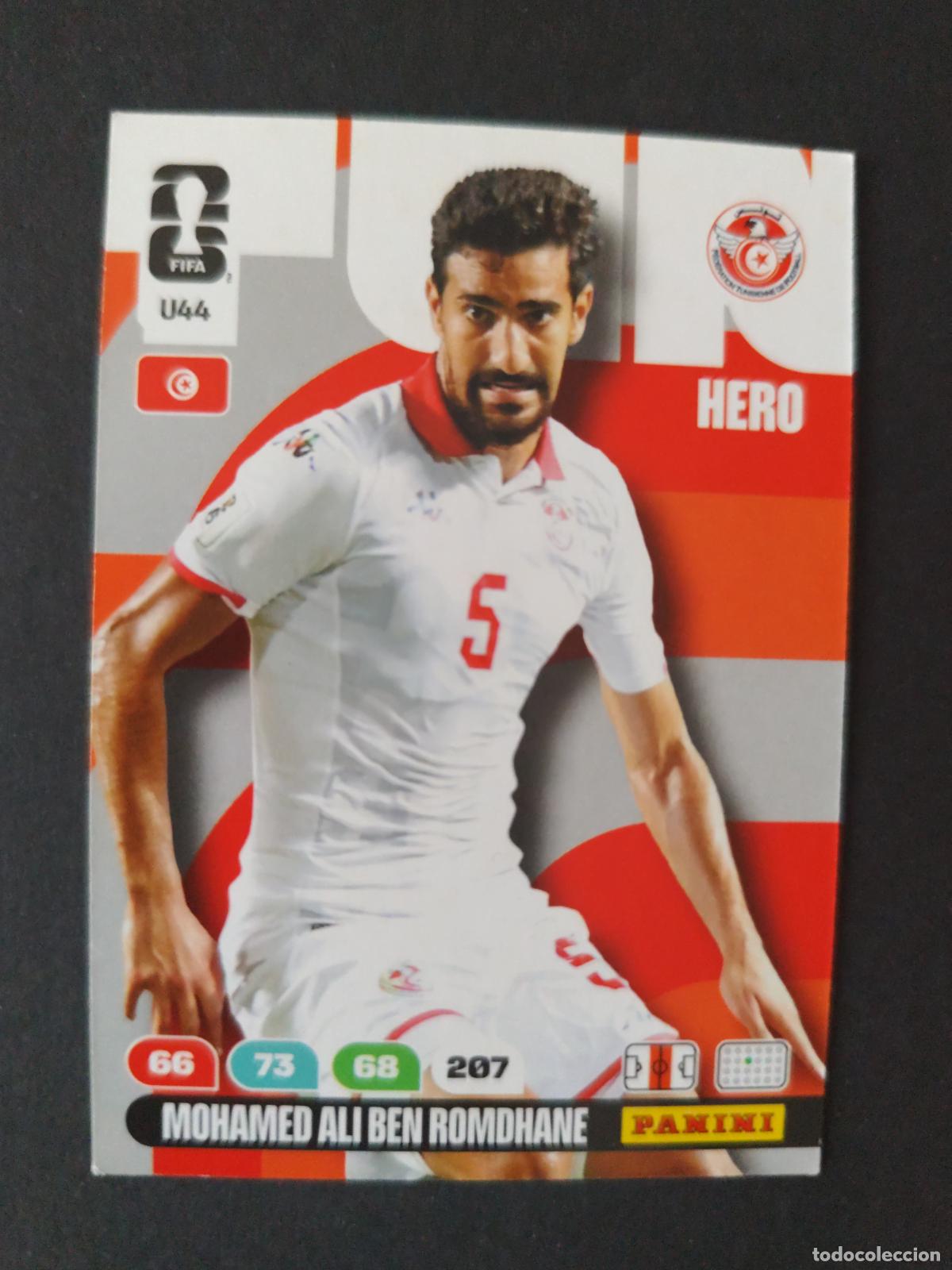 Cartes &agrave; collectionner de Football: U44 MOHAMED ALI BEN ROMDHANE ACTUALIZACI&Oacute;N UPDATE TUNEZ ADRENALYN MUNDIAL FIFA WORLD CUP 2026 PANINI
