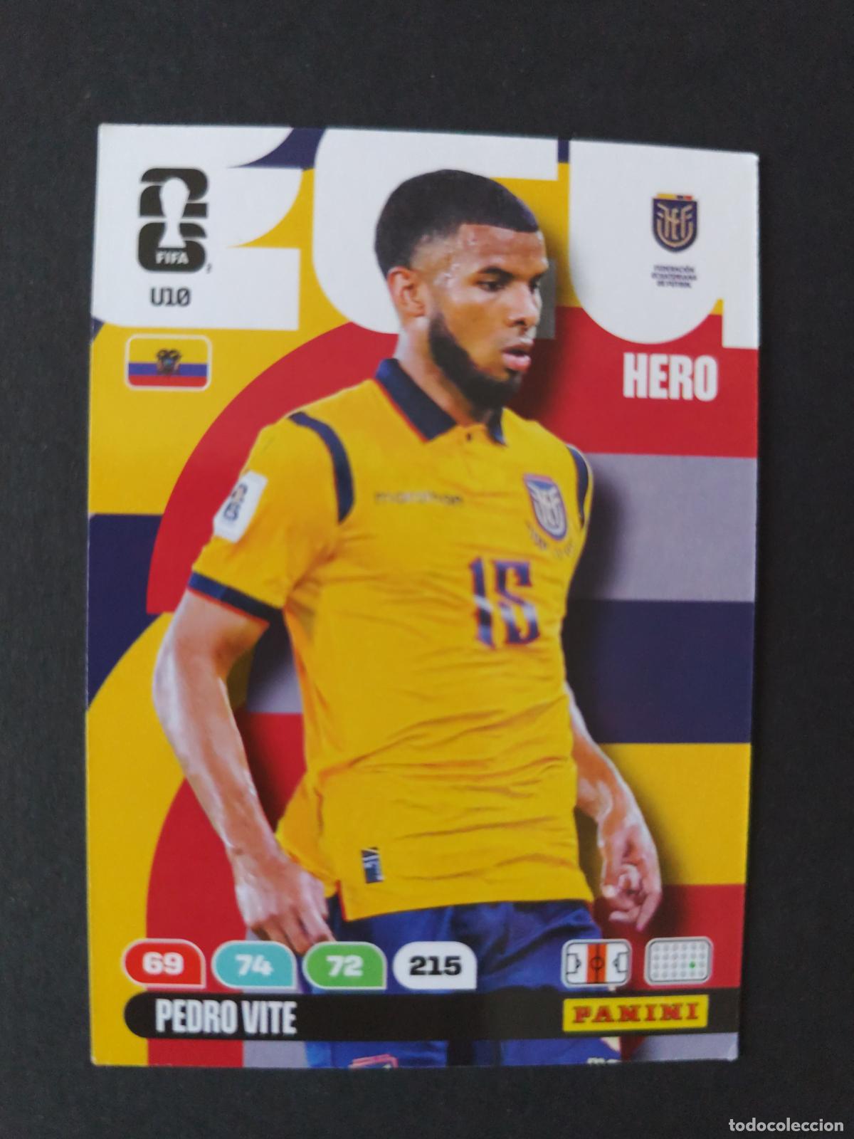 Cartes &agrave; collectionner de Football: U10 PEDRO VITE ACTUALIZACI&Oacute;N UPDATE ECUADOR ADRENALYN MUNDIAL FIFA WORLD CUP 2026 PANINI