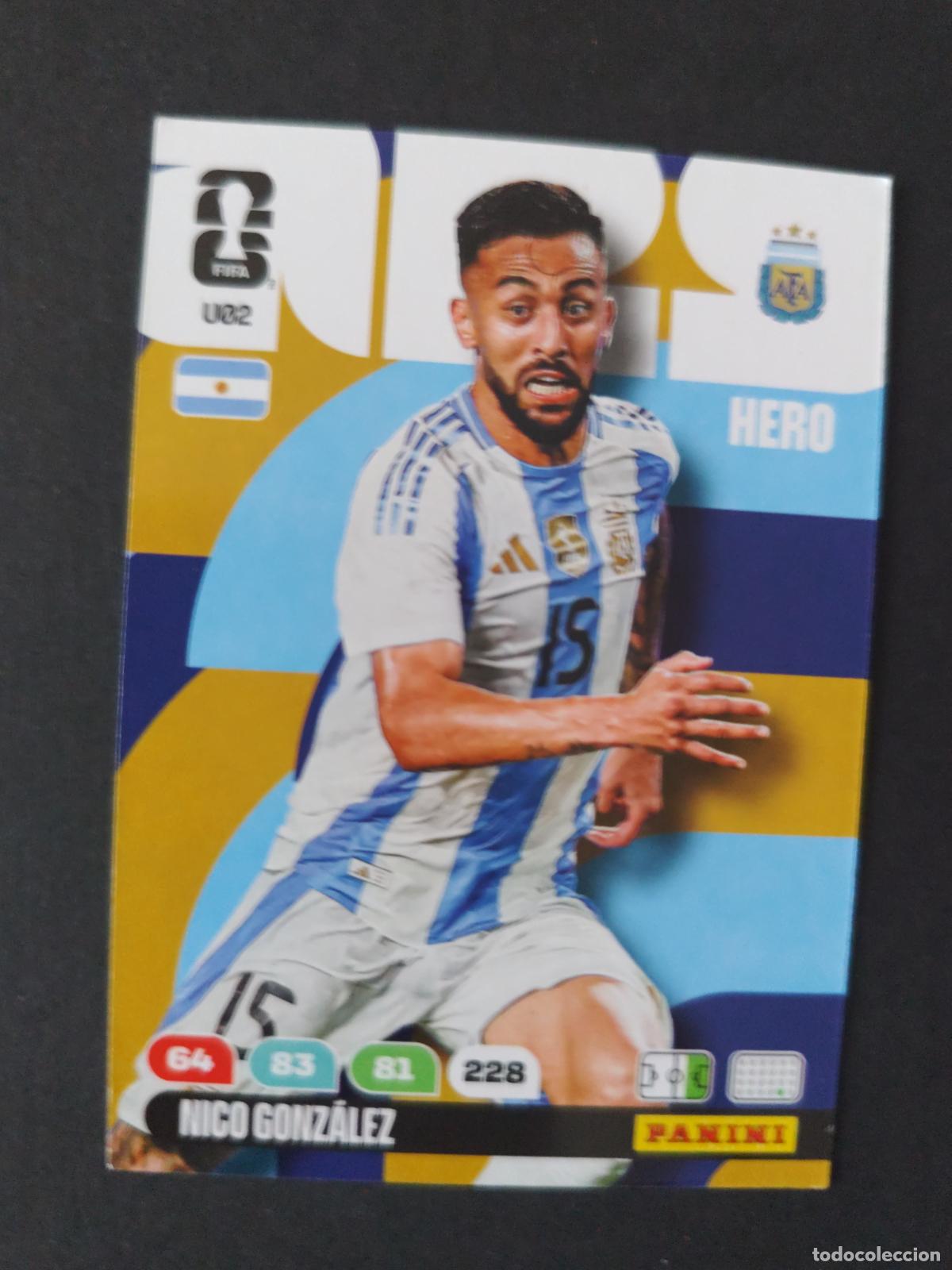 Cromos de f&uacute;tbol: U2 NICO GONZ&Aacute;LEZ ACTUALIZACI&Oacute;N UPDATE ARGENTINA ADRENALYN MUNDIAL FIFA WORLD CUP 2026 PANINI