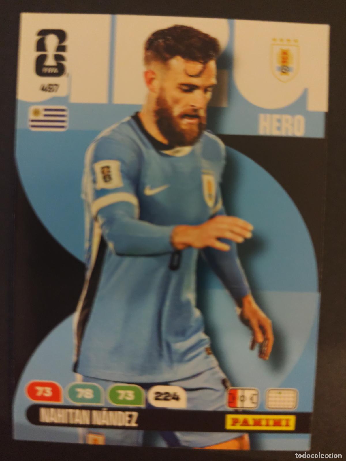 Figurine di Calcio: 497 NAHITAN N&Aacute;NDEZ URUGUAY ADRENALYN MUNDIAL FIFA WORLD CUP 2026 PANINI